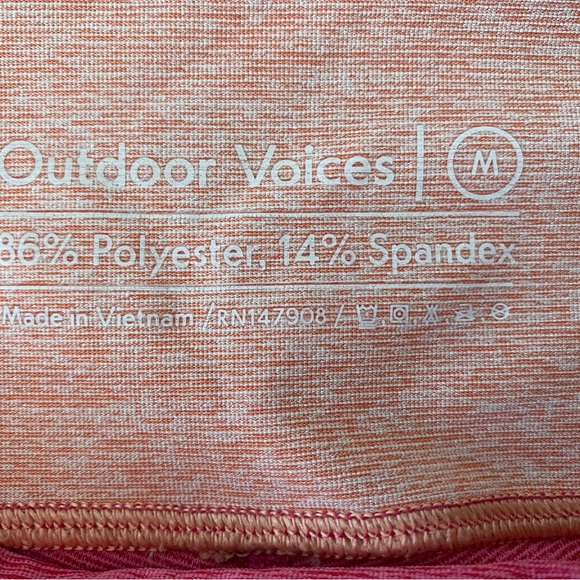 Outdoor Voices Pink Colorblock Leggings - Picture 2 of 4